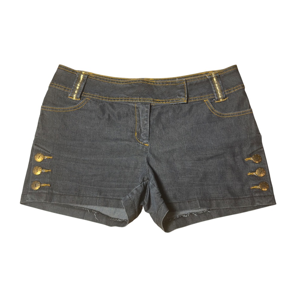 Bisou Bisou Dark Wash Denim Shorts